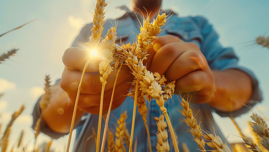 wheat plucking
